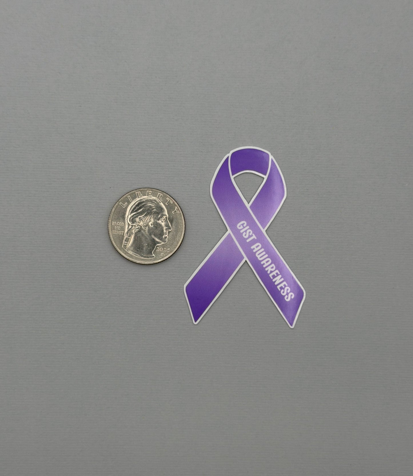 GIST Awareness Ribbon Sticker or Magnet | Gastrointestinal Stromal Tumor