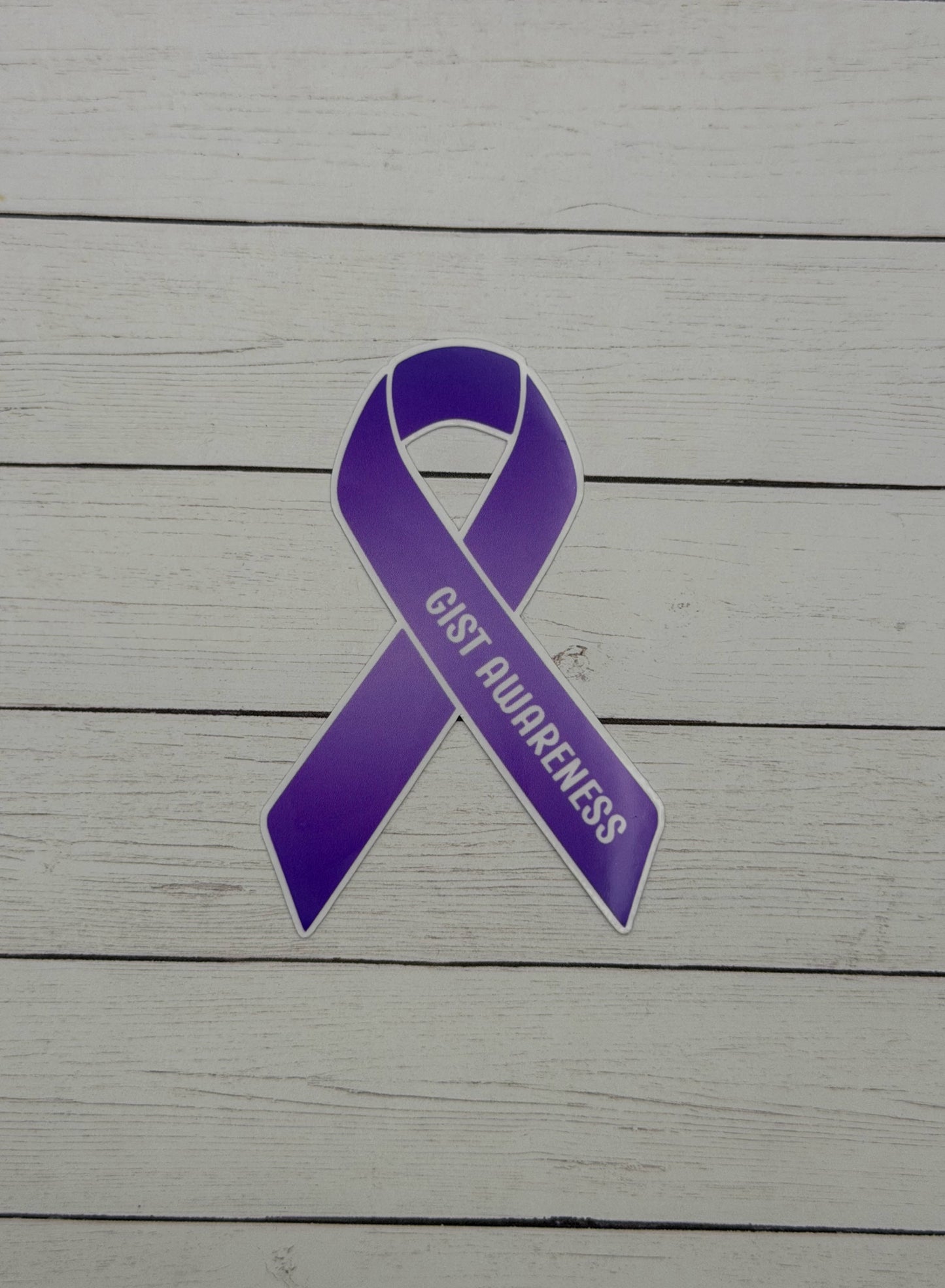 GIST Awareness Ribbon Sticker or Magnet | Gastrointestinal Stromal Tumor