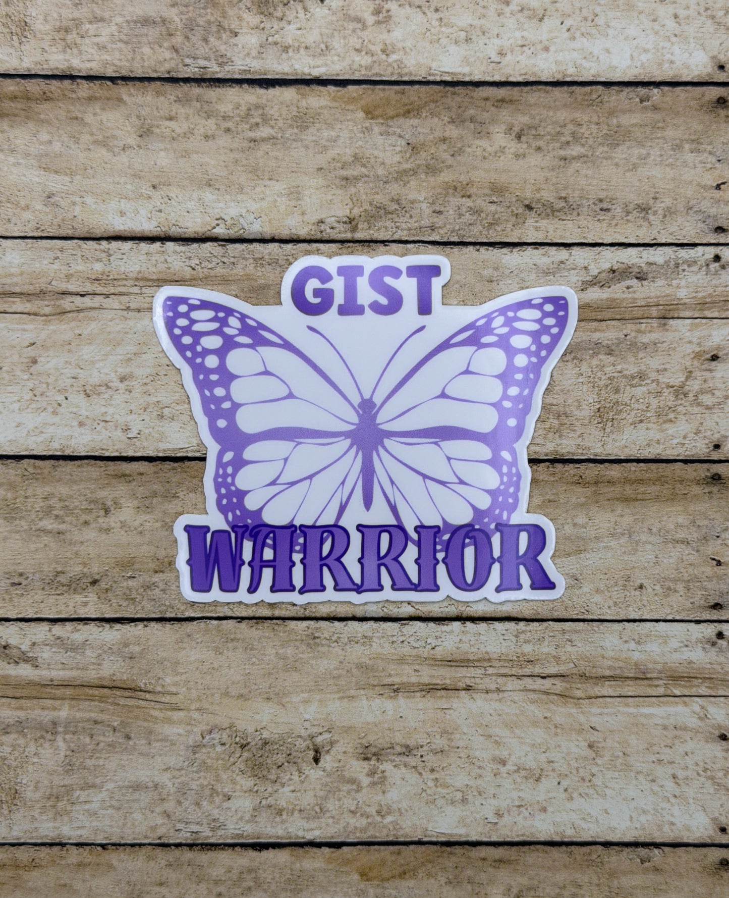 GIST Warrior Butterfly Sticker or Magnet | Gastrointestinal Stromal Tumor