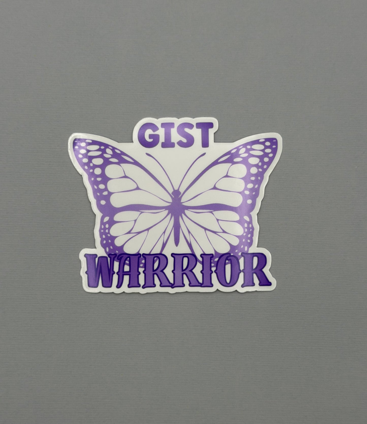 GIST Warrior Butterfly Sticker or Magnet | Gastrointestinal Stromal Tumor