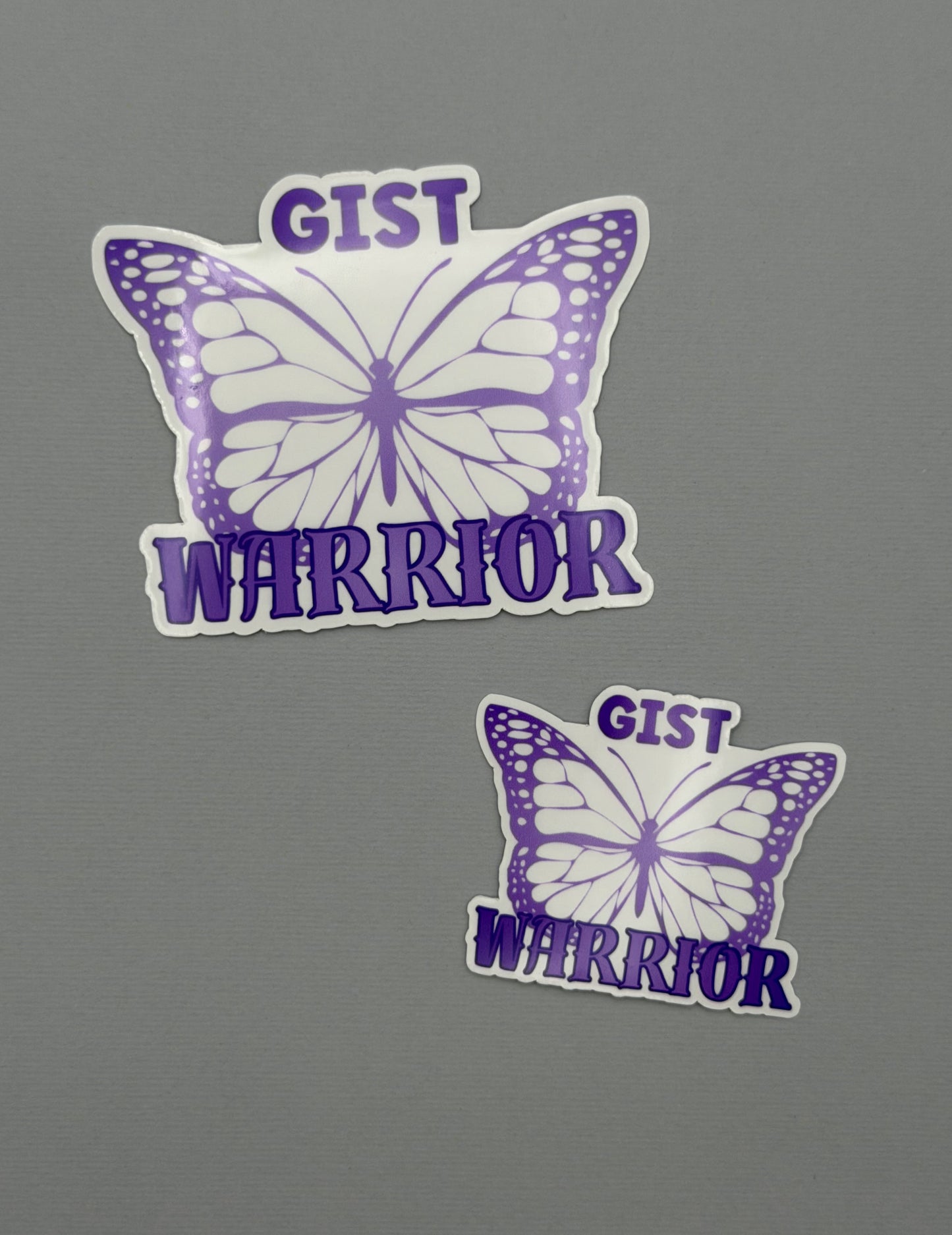 GIST Warrior Butterfly Sticker or Magnet | Gastrointestinal Stromal Tumor
