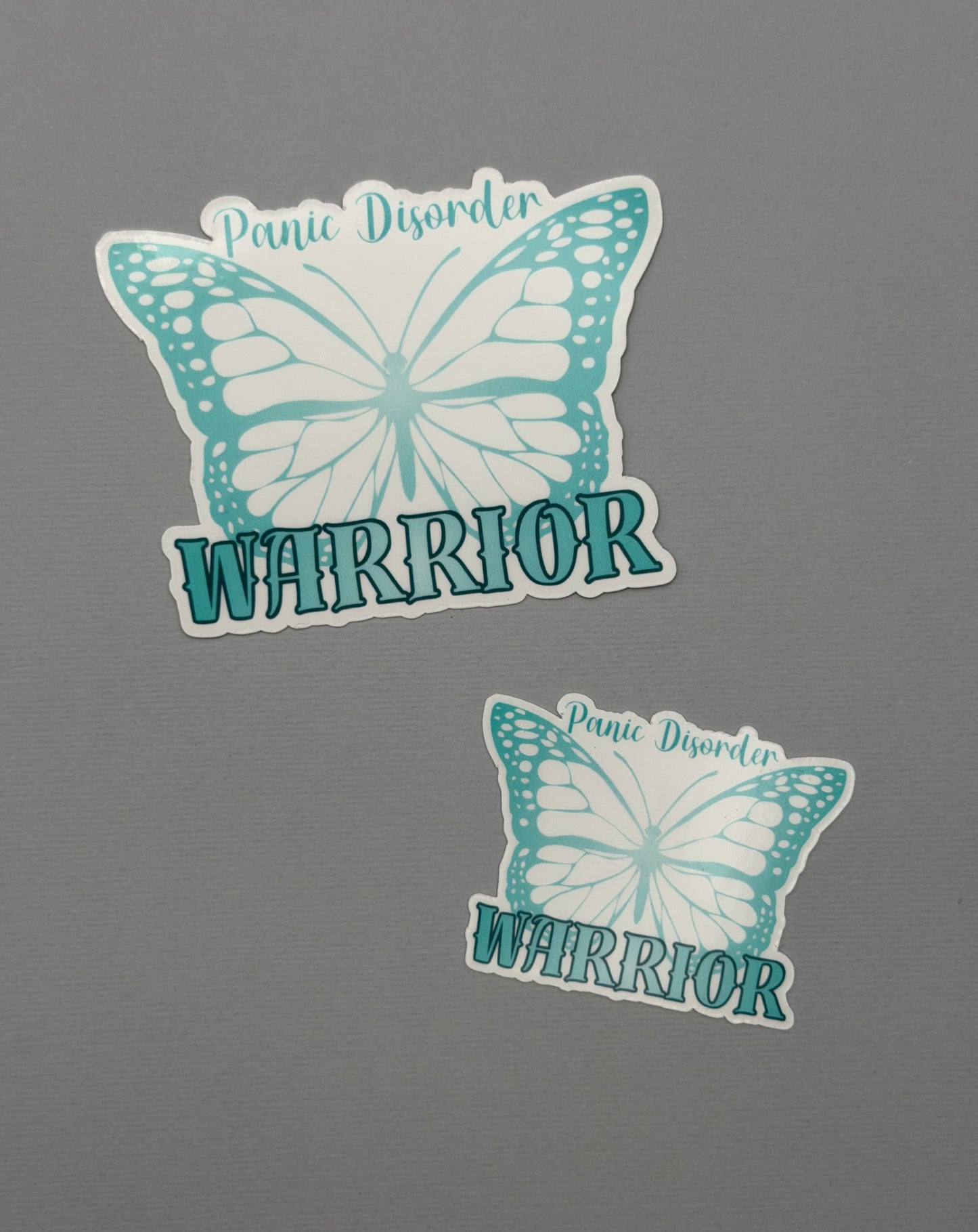 Panic Disorder Warrior Butterfly Sticker or Magnet