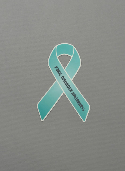 Panic Disorder Awareness Ribbon Sticker or Magnet
