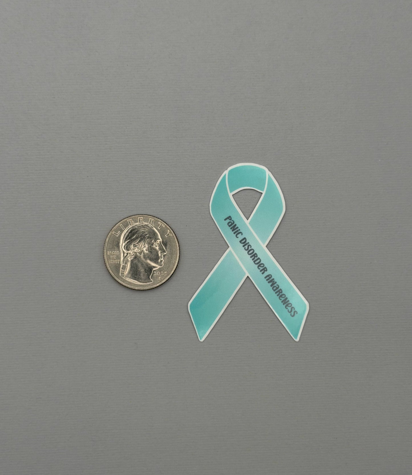 Panic Disorder Awareness Ribbon Sticker or Magnet