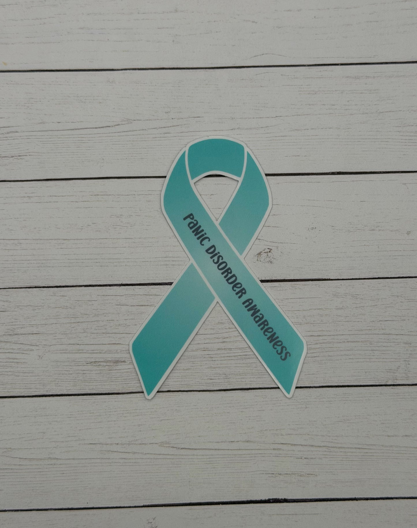 Panic Disorder Awareness Ribbon Sticker or Magnet
