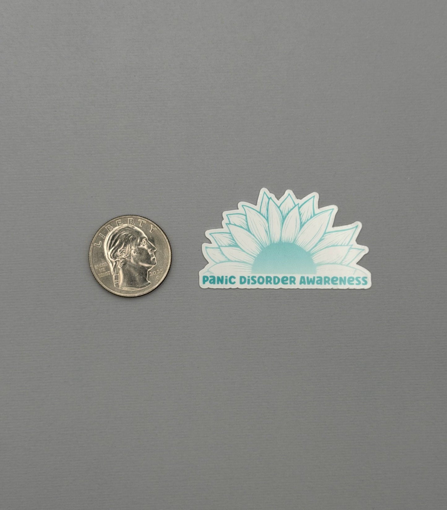 Panic Disorder Awareness Sunflower Sticker or Magnet