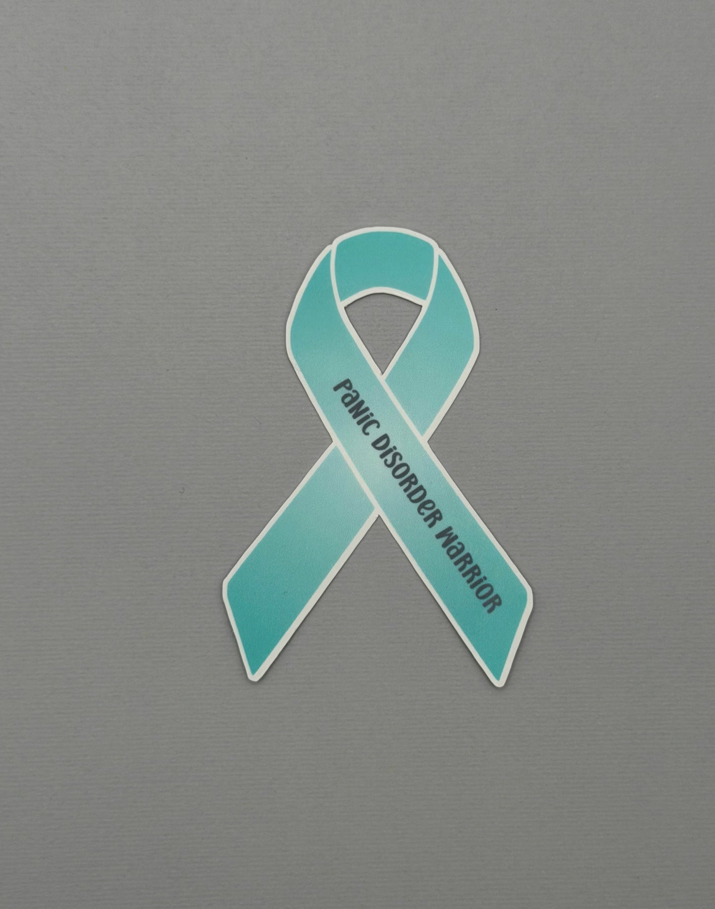 Panic Disorder Warrior Ribbon Sticker or Magnet