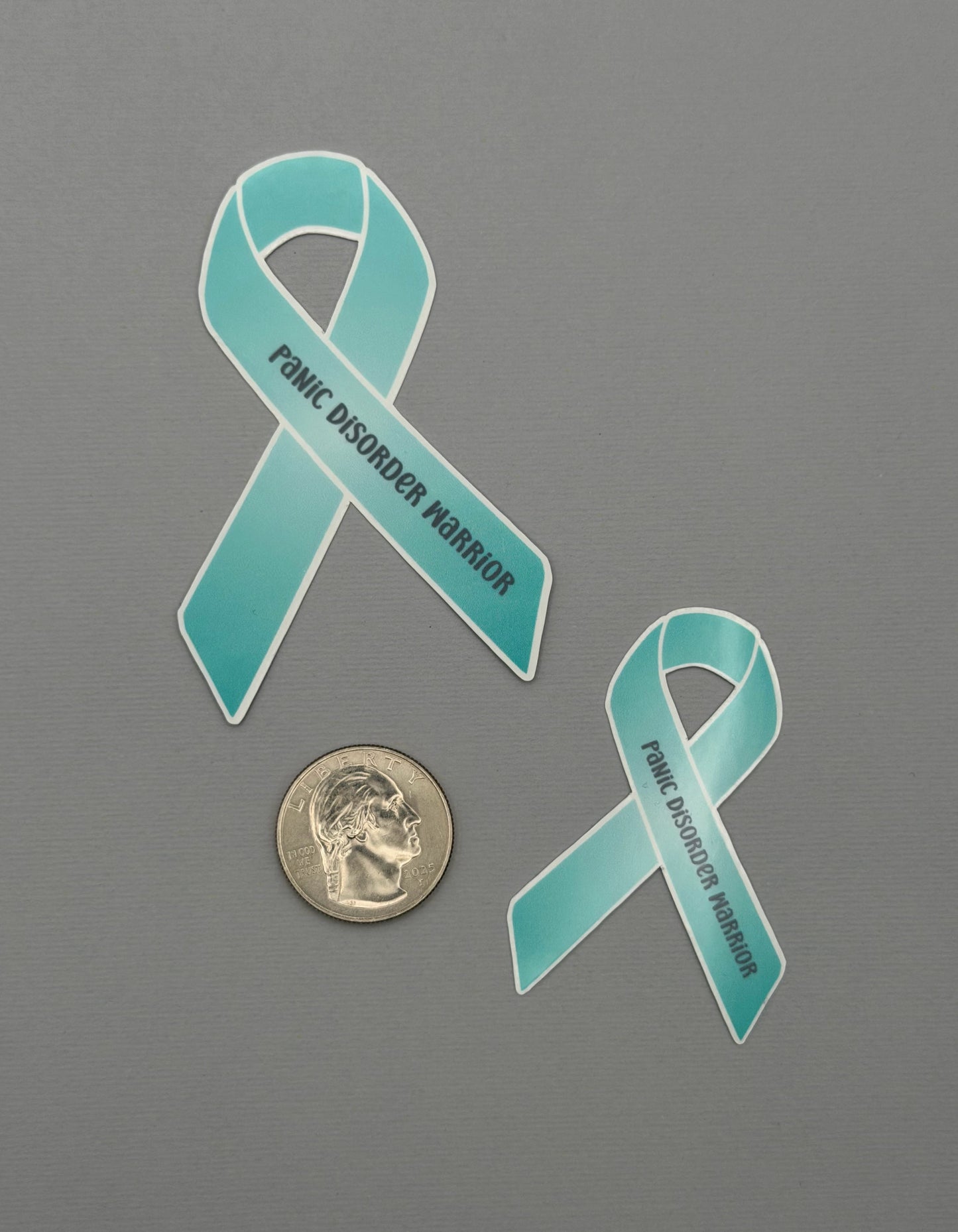 Panic Disorder Warrior Ribbon Sticker or Magnet