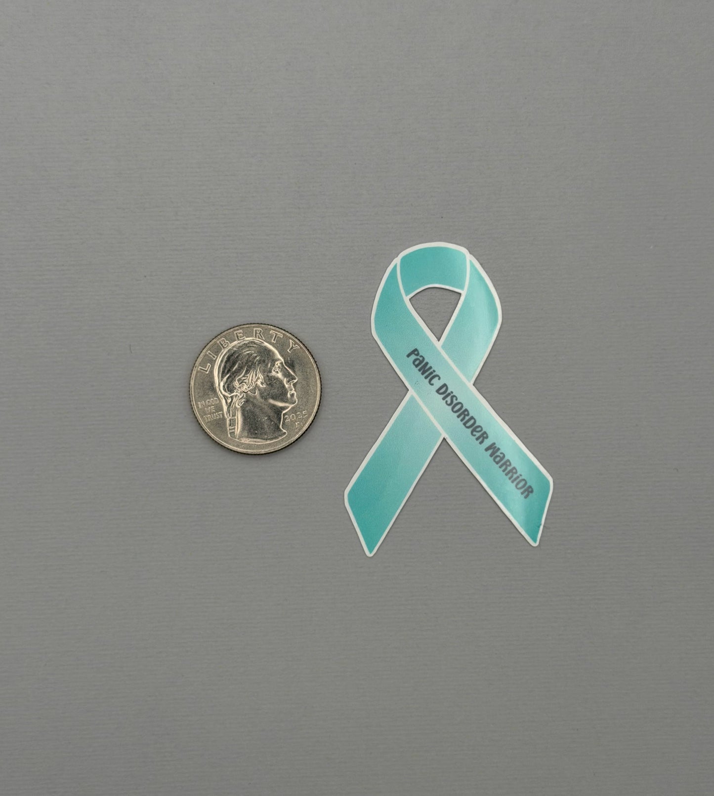 Panic Disorder Warrior Ribbon Sticker or Magnet