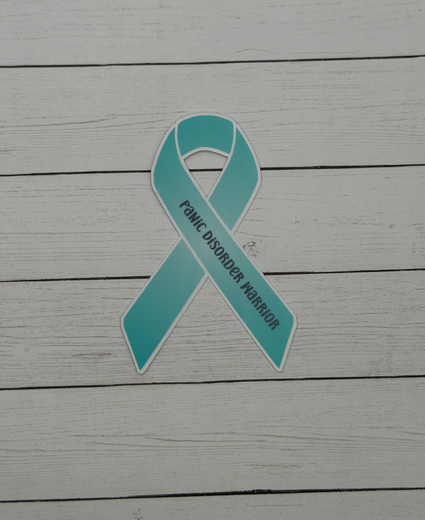 Panic Disorder Warrior Ribbon Sticker or Magnet