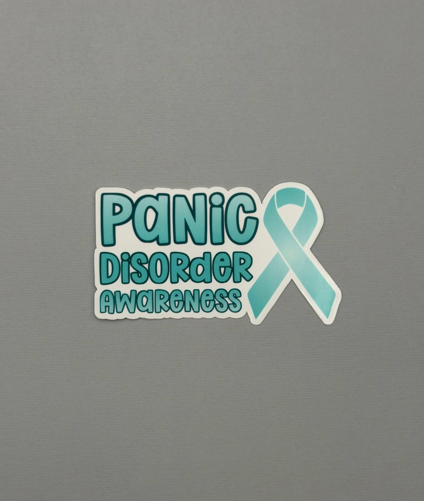 Panic Disorder Awareness with Ribbon Sticker or Magnet