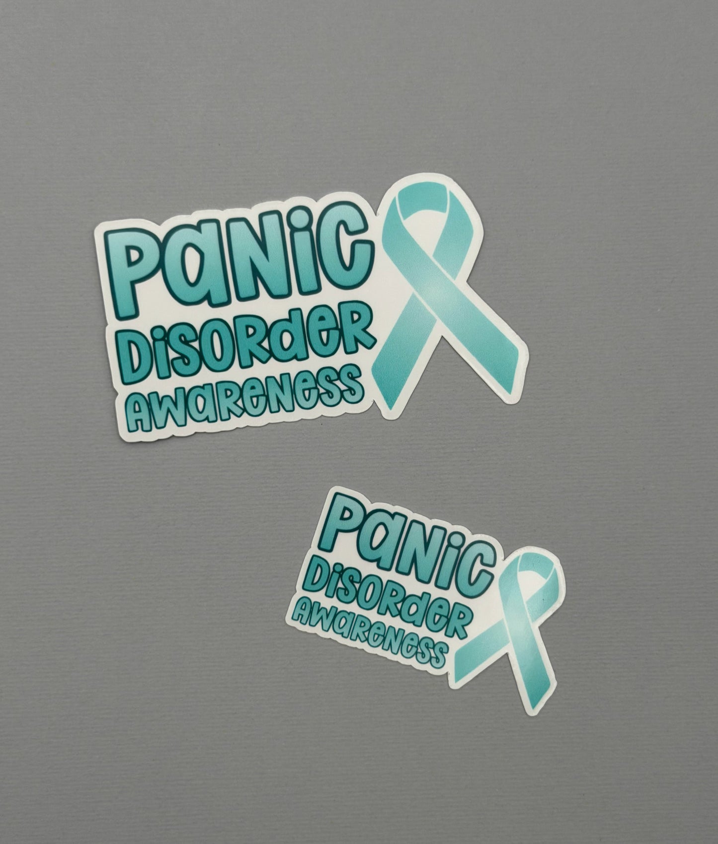 Panic Disorder Awareness with Ribbon Sticker or Magnet