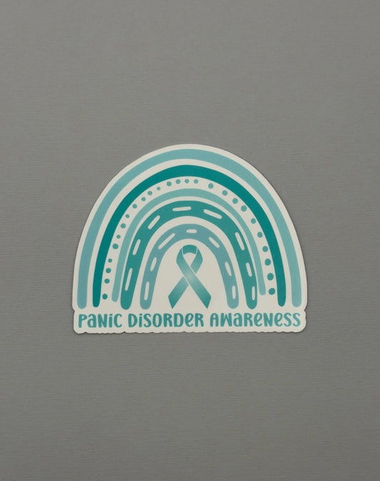 Panic Disorder Awareness Rainbow Sticker or Magnet