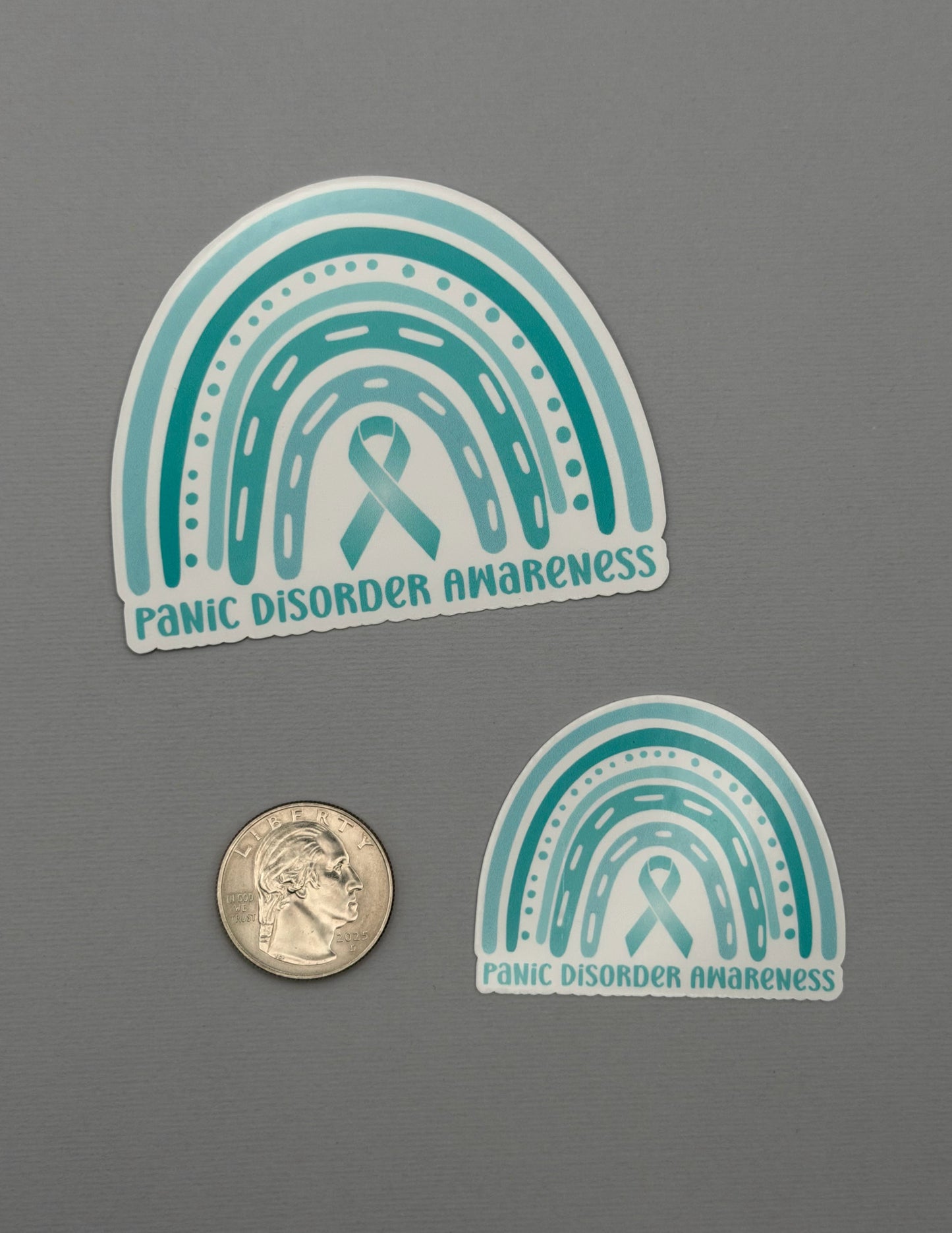 Panic Disorder Awareness Rainbow Sticker or Magnet