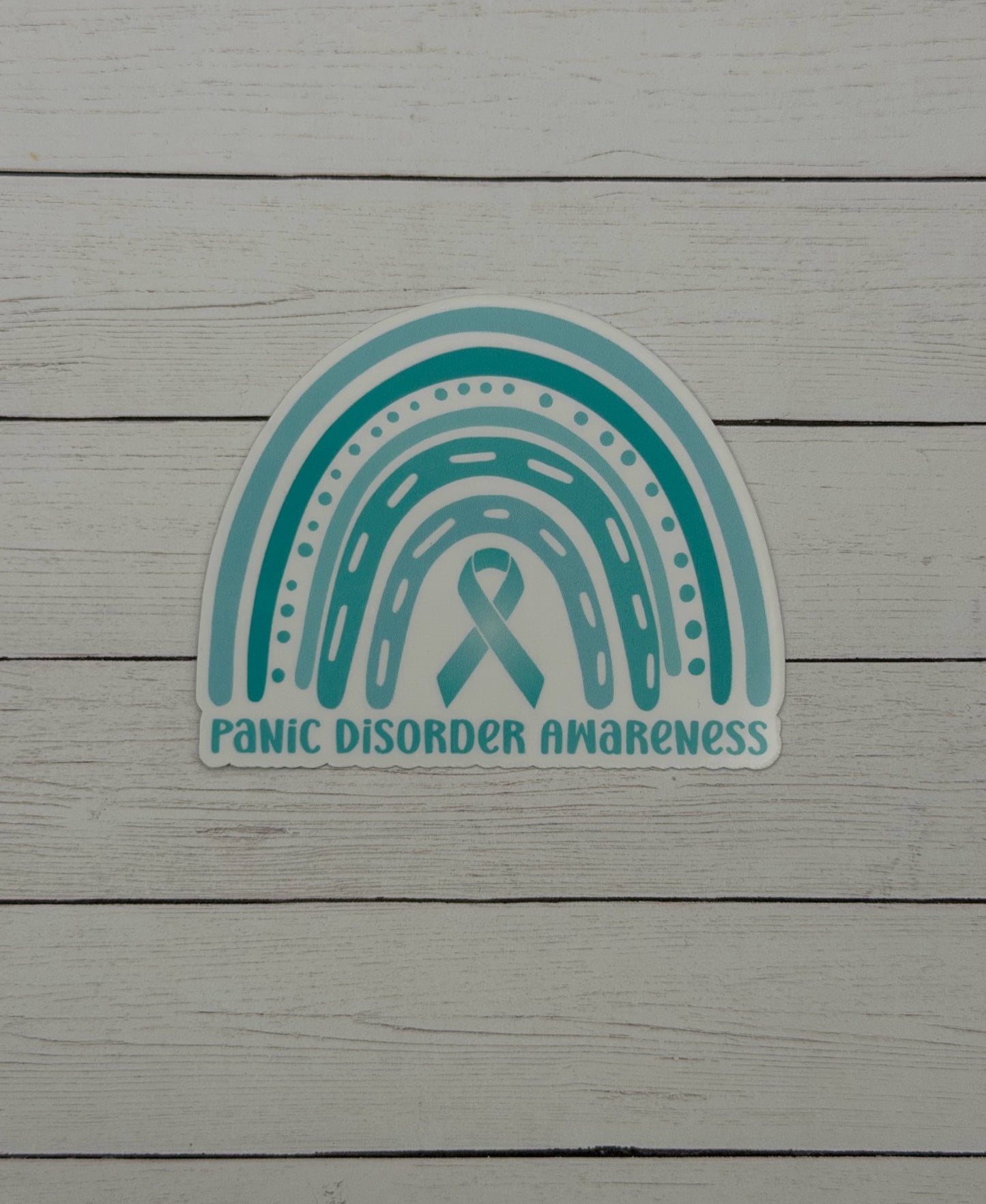Panic Disorder Awareness Rainbow Sticker or Magnet
