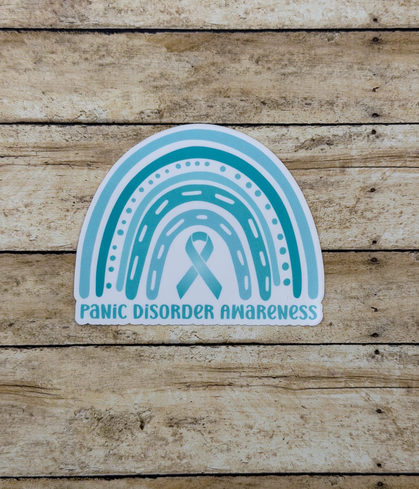 Panic Disorder Awareness Rainbow Sticker or Magnet