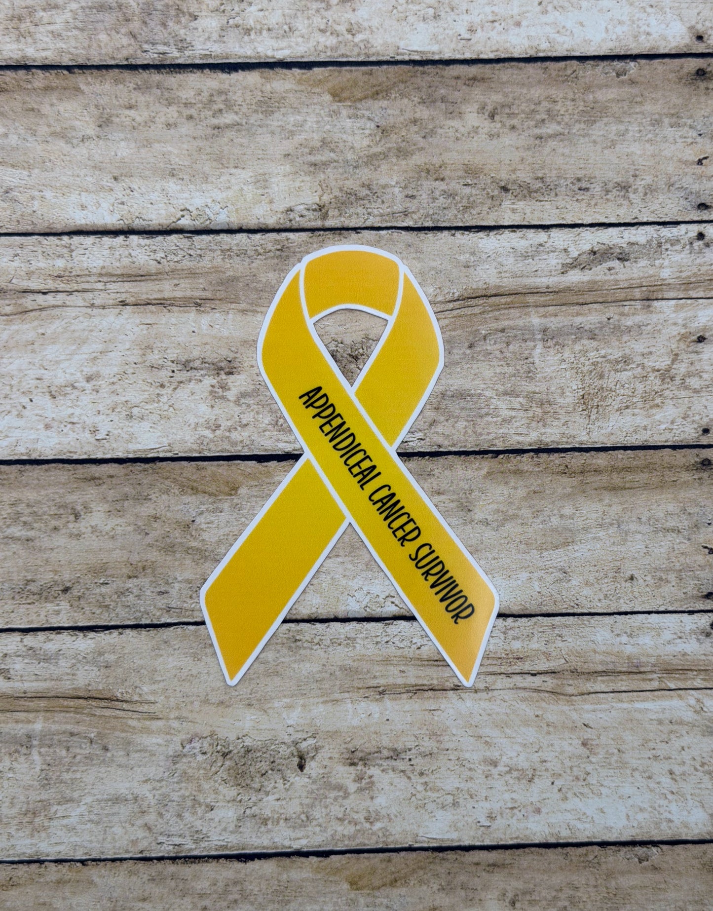 Appendiceal Cancer Survivor Ribbon Sticker or Magnet