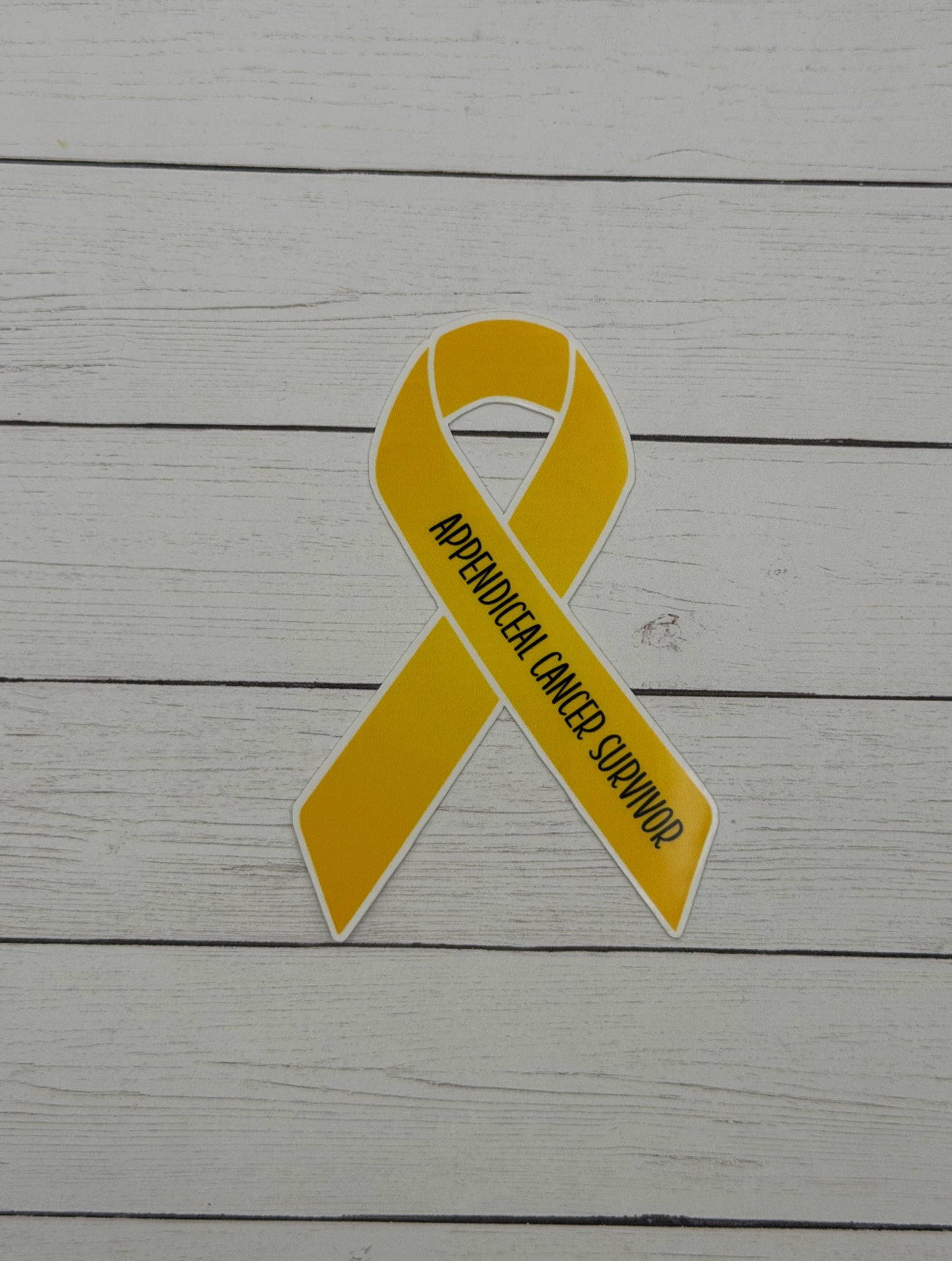 Appendiceal Cancer Survivor Ribbon Sticker or Magnet