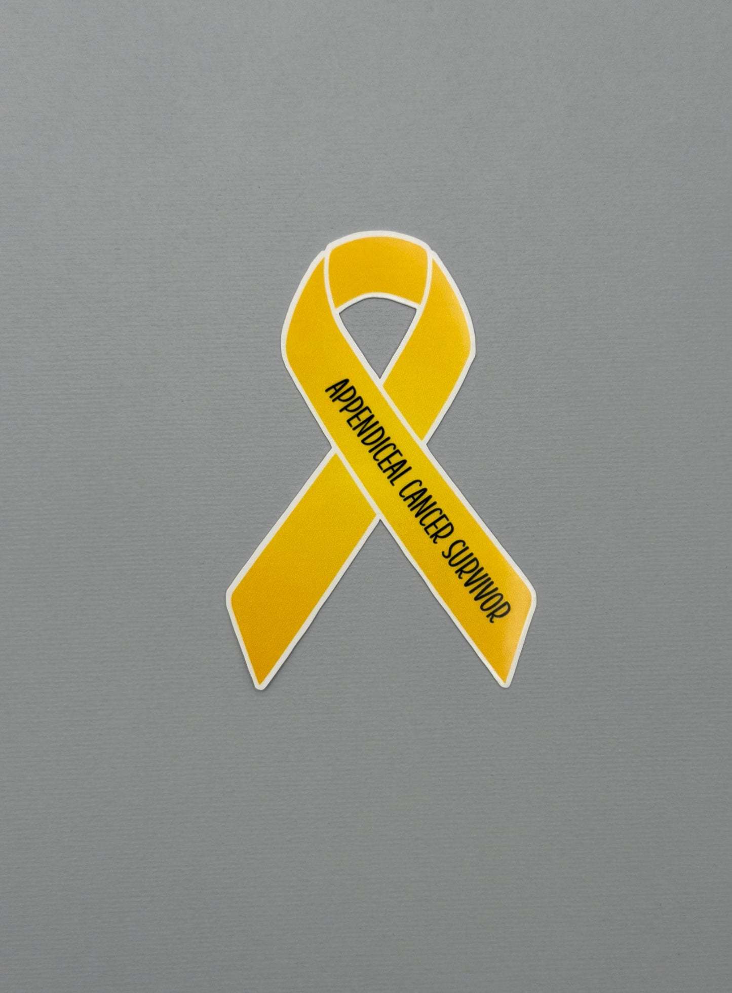 Appendiceal Cancer Survivor Ribbon Sticker or Magnet