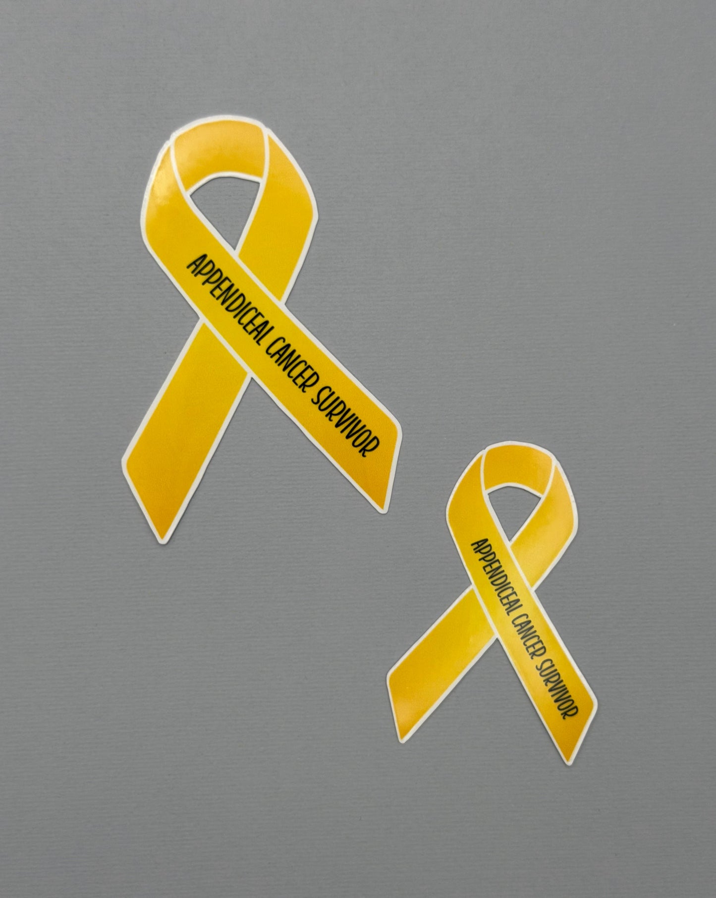 Appendiceal Cancer Survivor Ribbon Sticker or Magnet