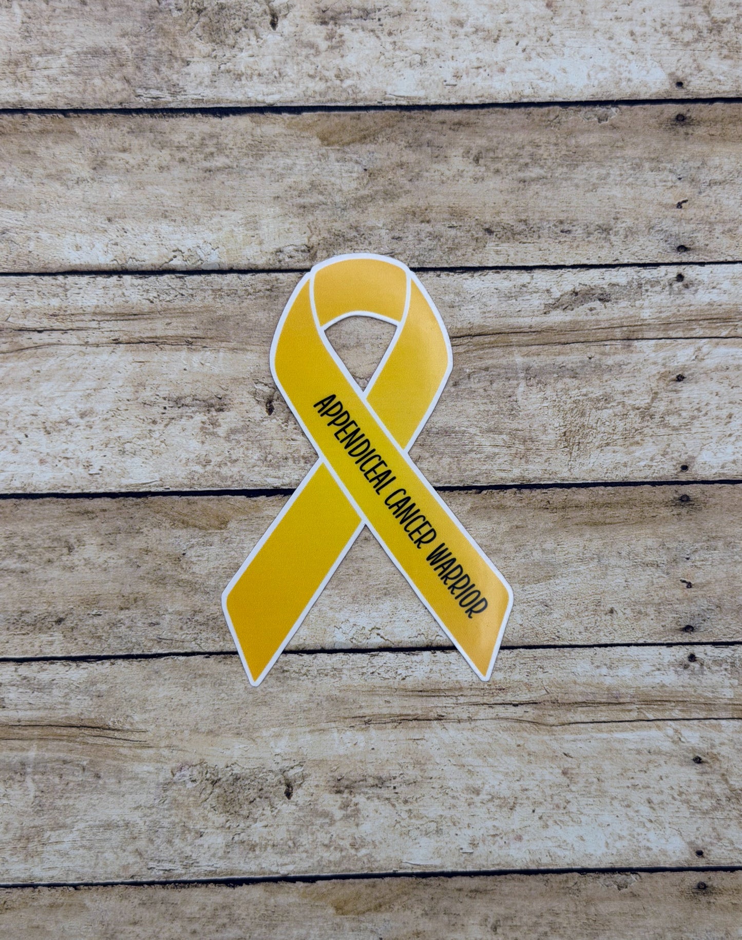 Appendiceal Cancer Warrior Ribbon Sticker or Magnet