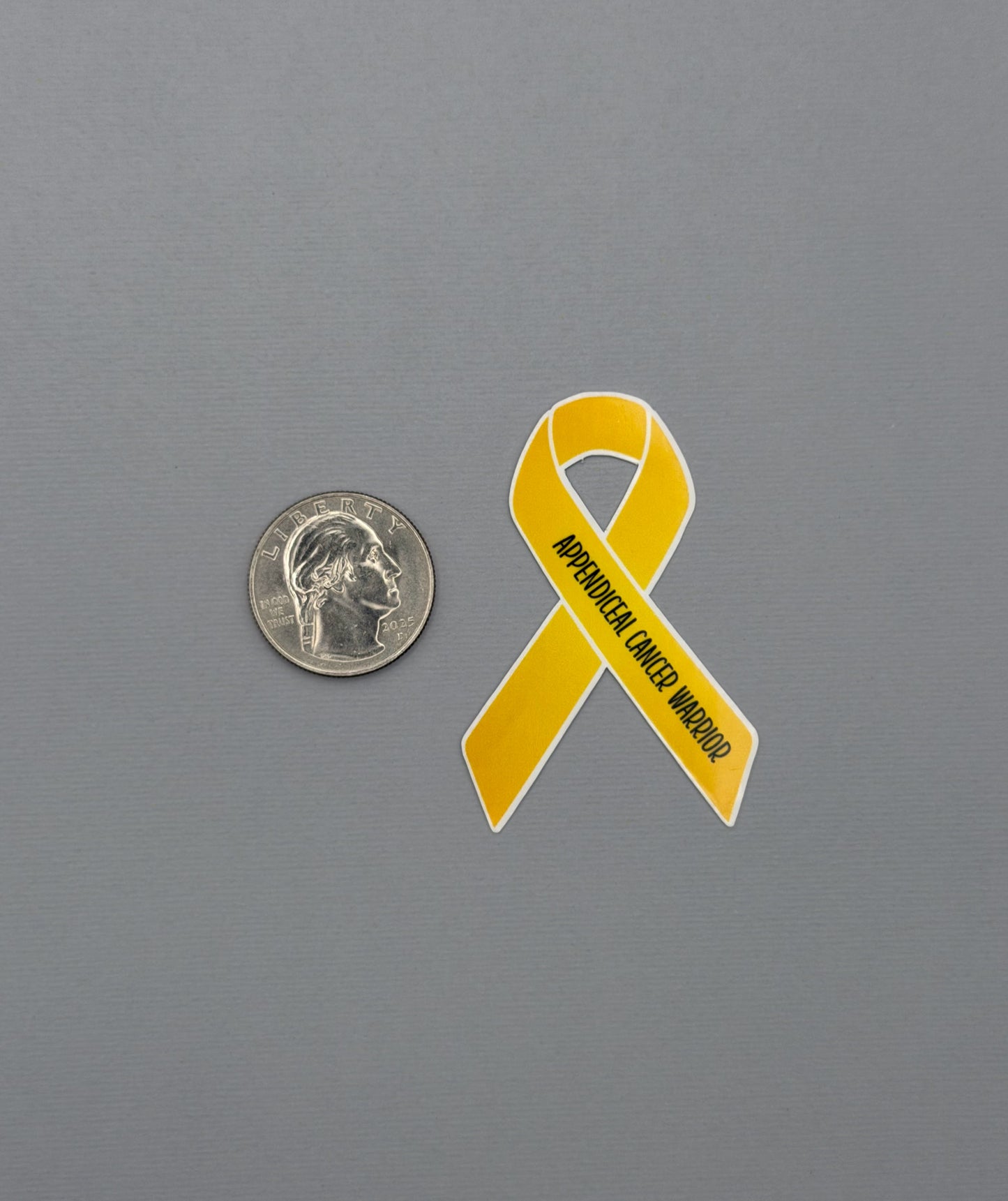 Appendiceal Cancer Warrior Ribbon Sticker or Magnet