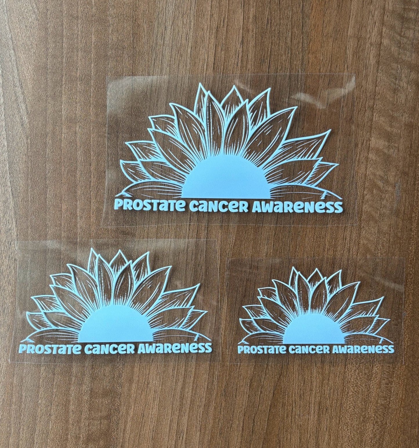 Prostate Cancer Awareness Sunflower Car Decal