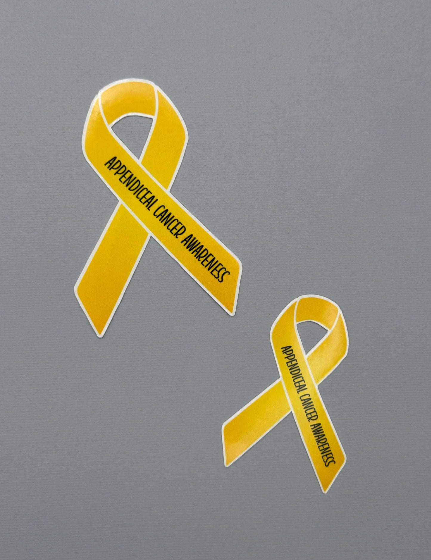 Appendiceal Cancer Awareness Ribbon Sticker or Magnet