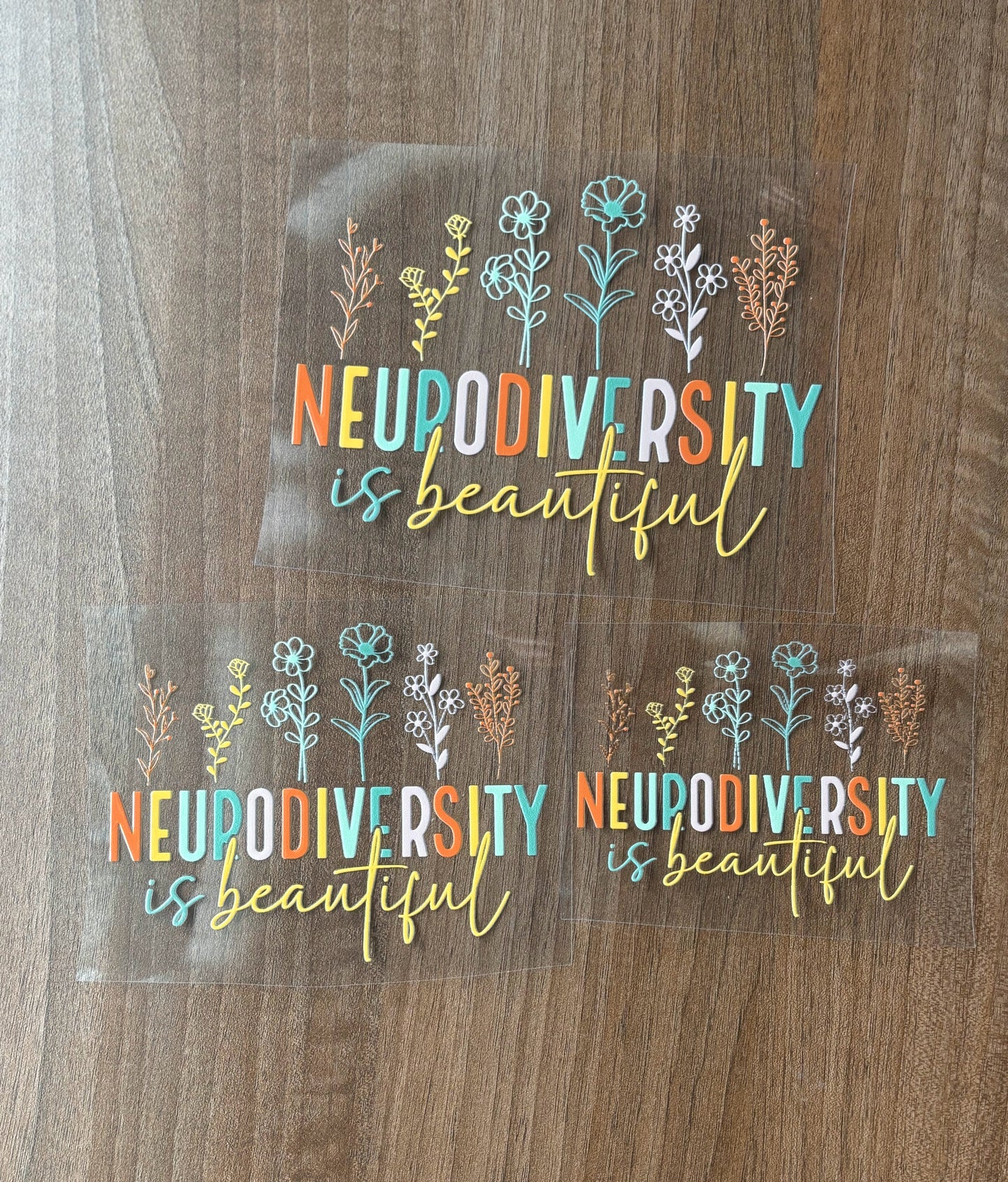 Neurodiversity is Beautiful Flower Car Decal