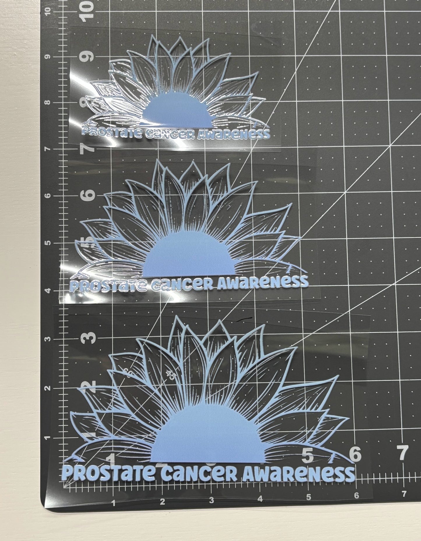 Prostate Cancer Awareness Sunflower Car Decal
