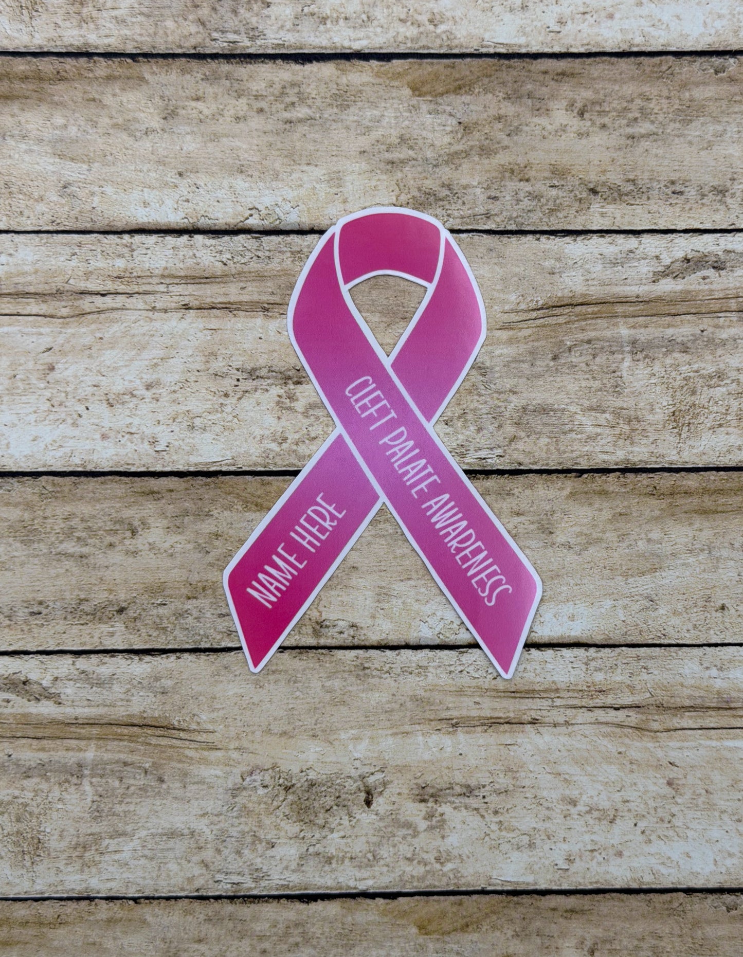 Cleft Palate Awareness Custom Ribbon Sticker or Magnet