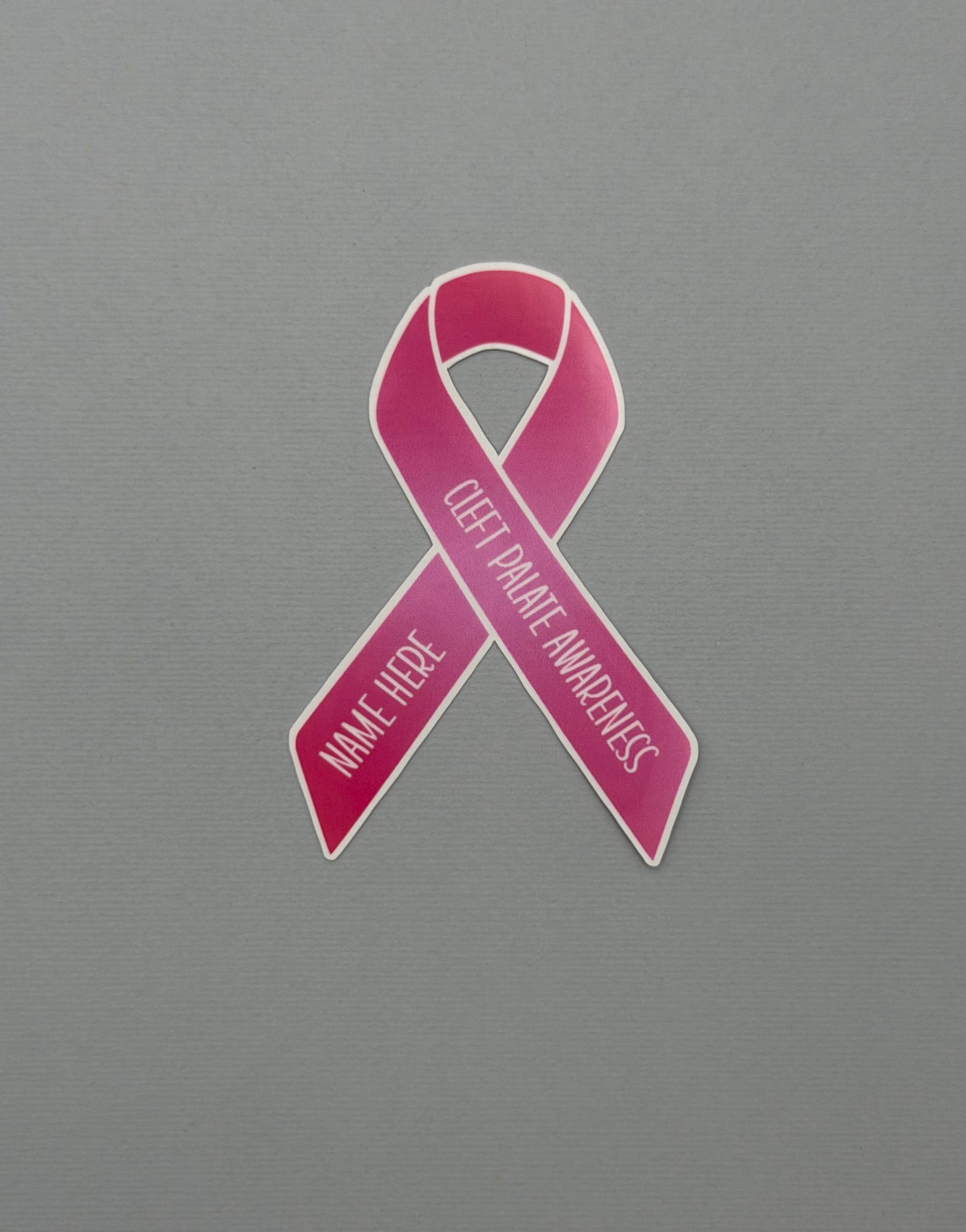Cleft Palate Awareness Custom Ribbon Sticker or Magnet