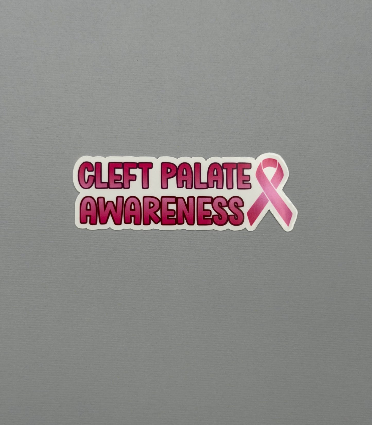 Cleft Palate Awareness with Ribbon Sticker or Magnet