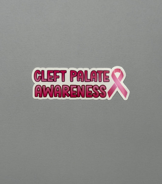 Cleft Palate Awareness with Ribbon Sticker or Magnet
