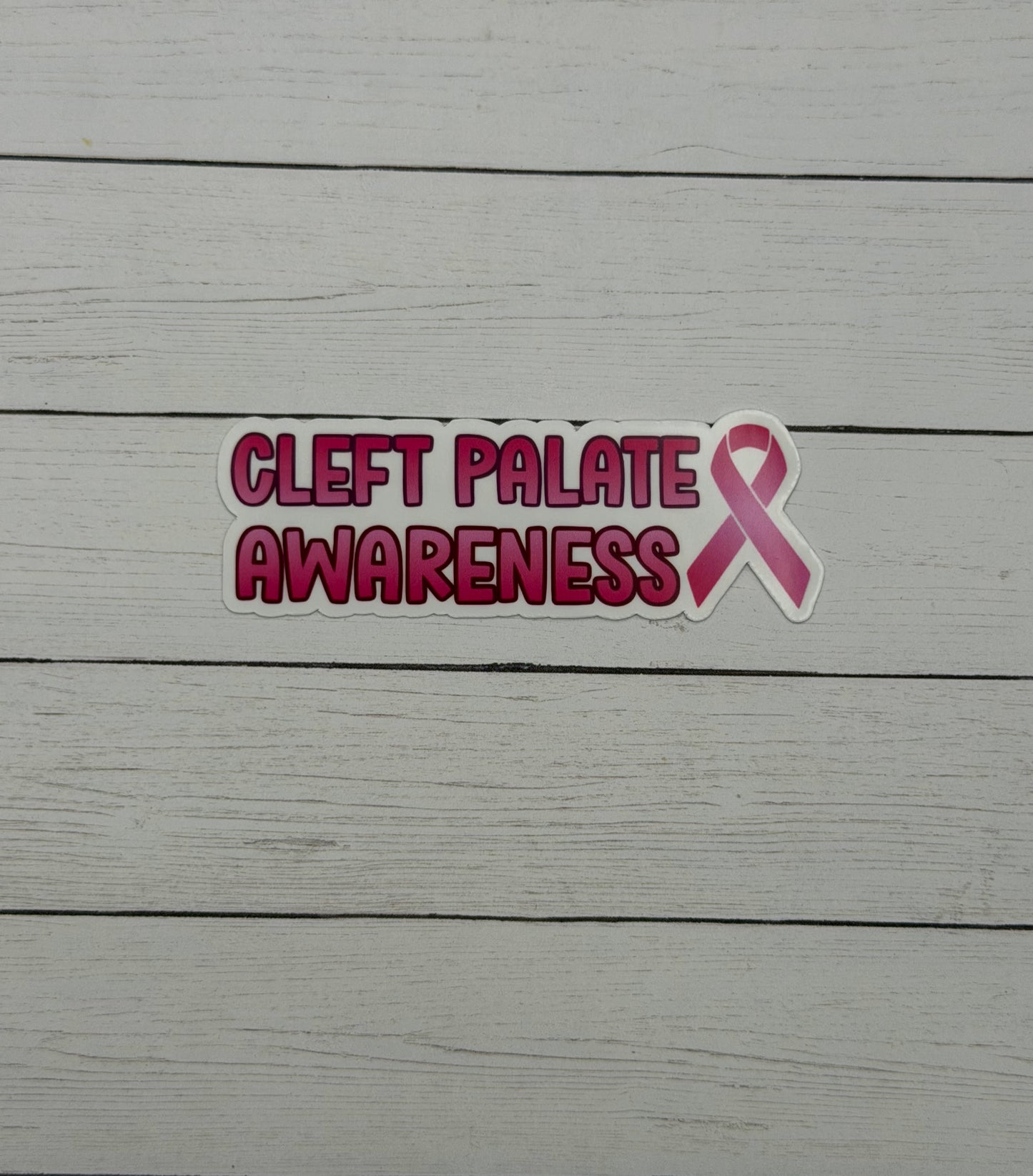 Cleft Palate Awareness with Ribbon Sticker or Magnet
