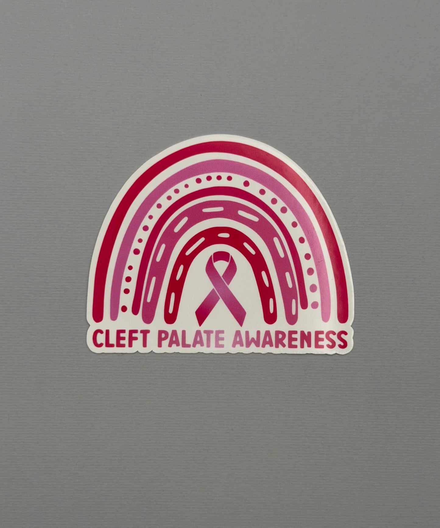 Cleft Palate Awareness Rainbow Sticker or Magnet