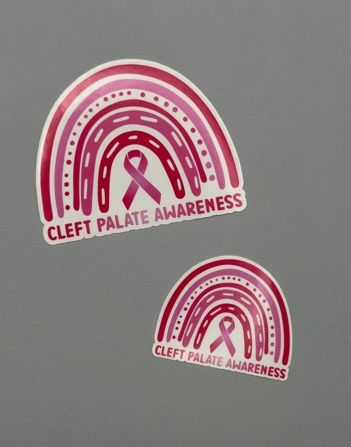 Cleft Palate Awareness Rainbow Sticker or Magnet