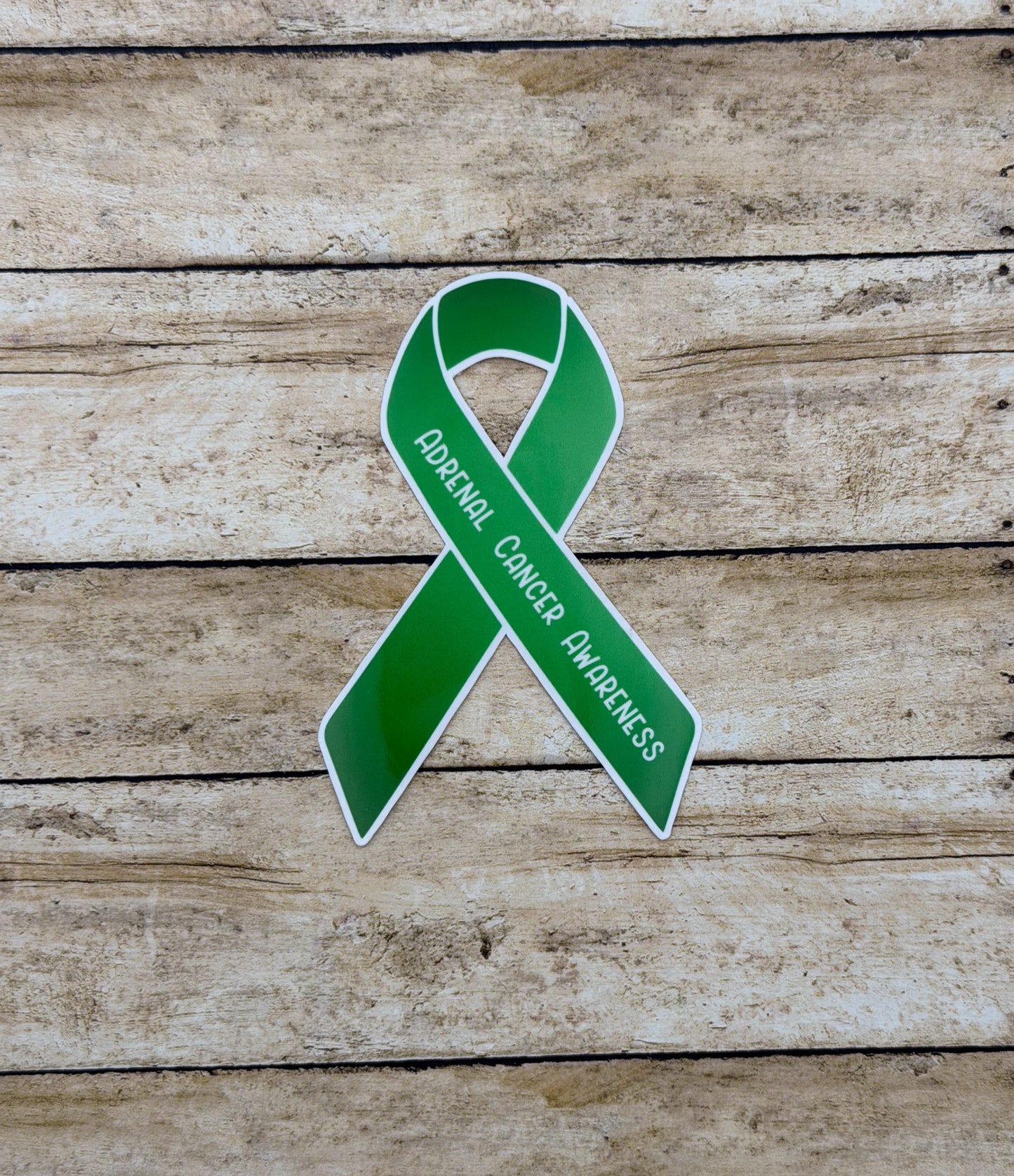 Adrenal Cancer Awareness Ribbon Sticker