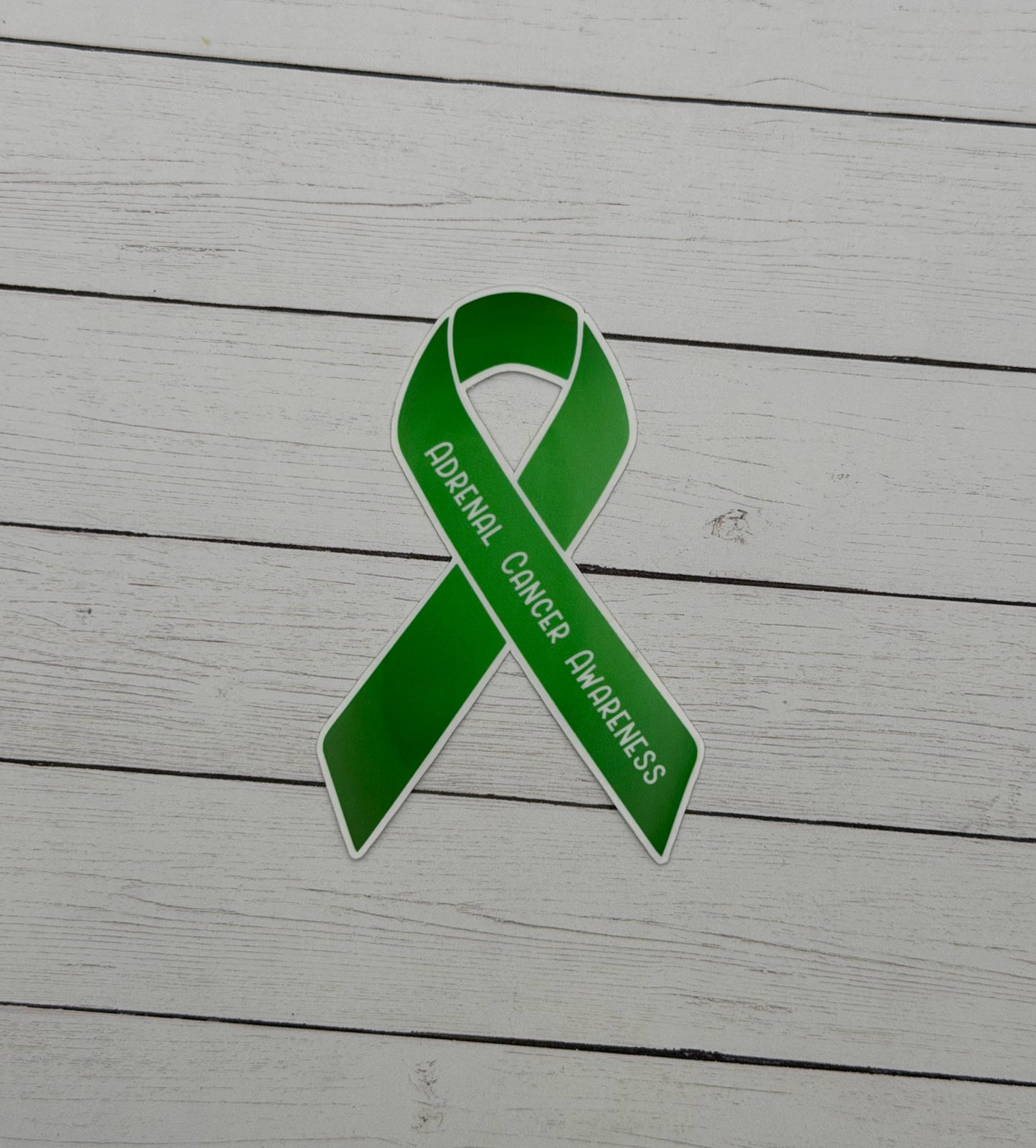 Adrenal Cancer Awareness Ribbon Sticker