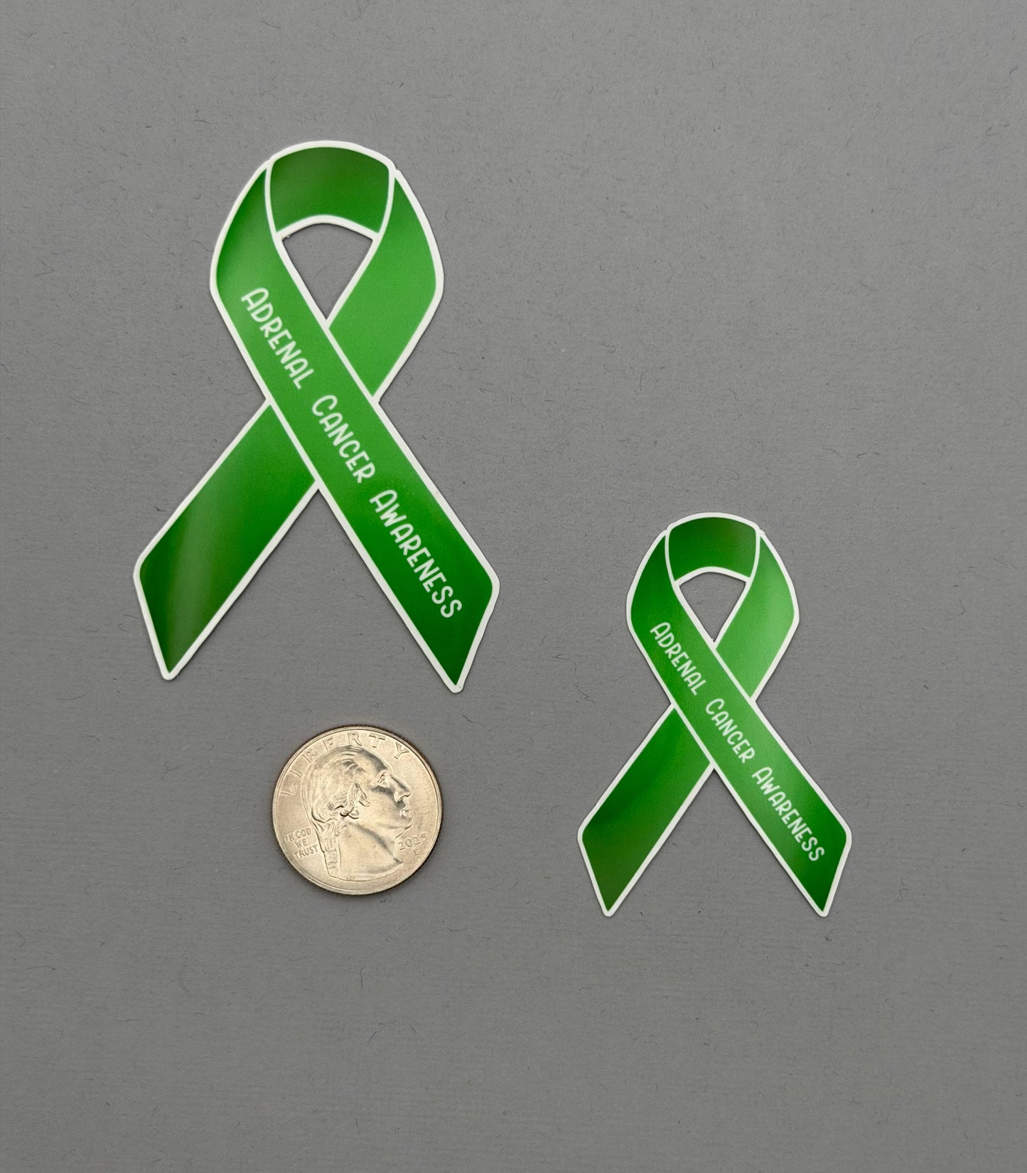 Adrenal Cancer Awareness Ribbon Sticker
