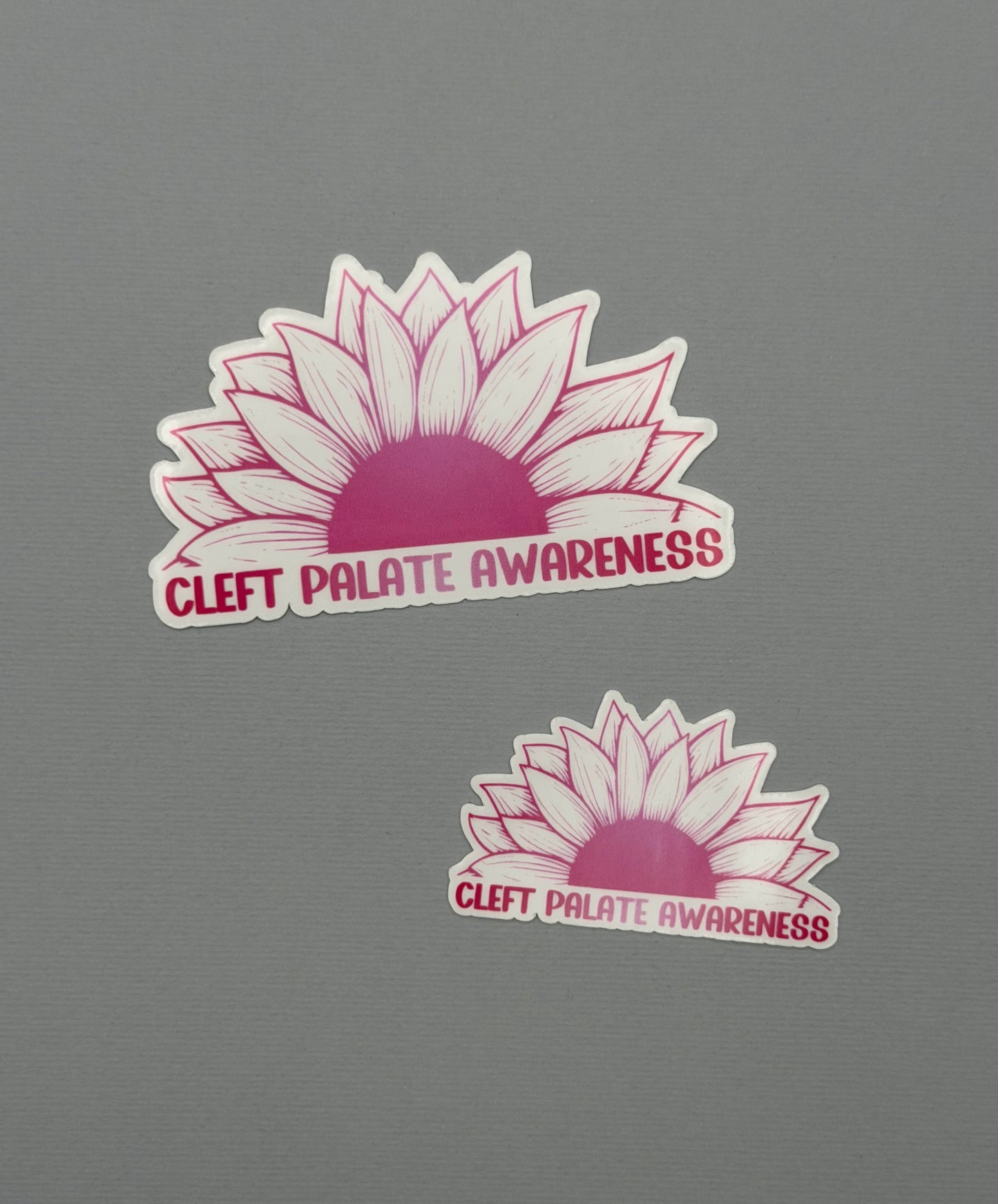 Cleft Palate Awareness Sunflower Sticker or Magnet