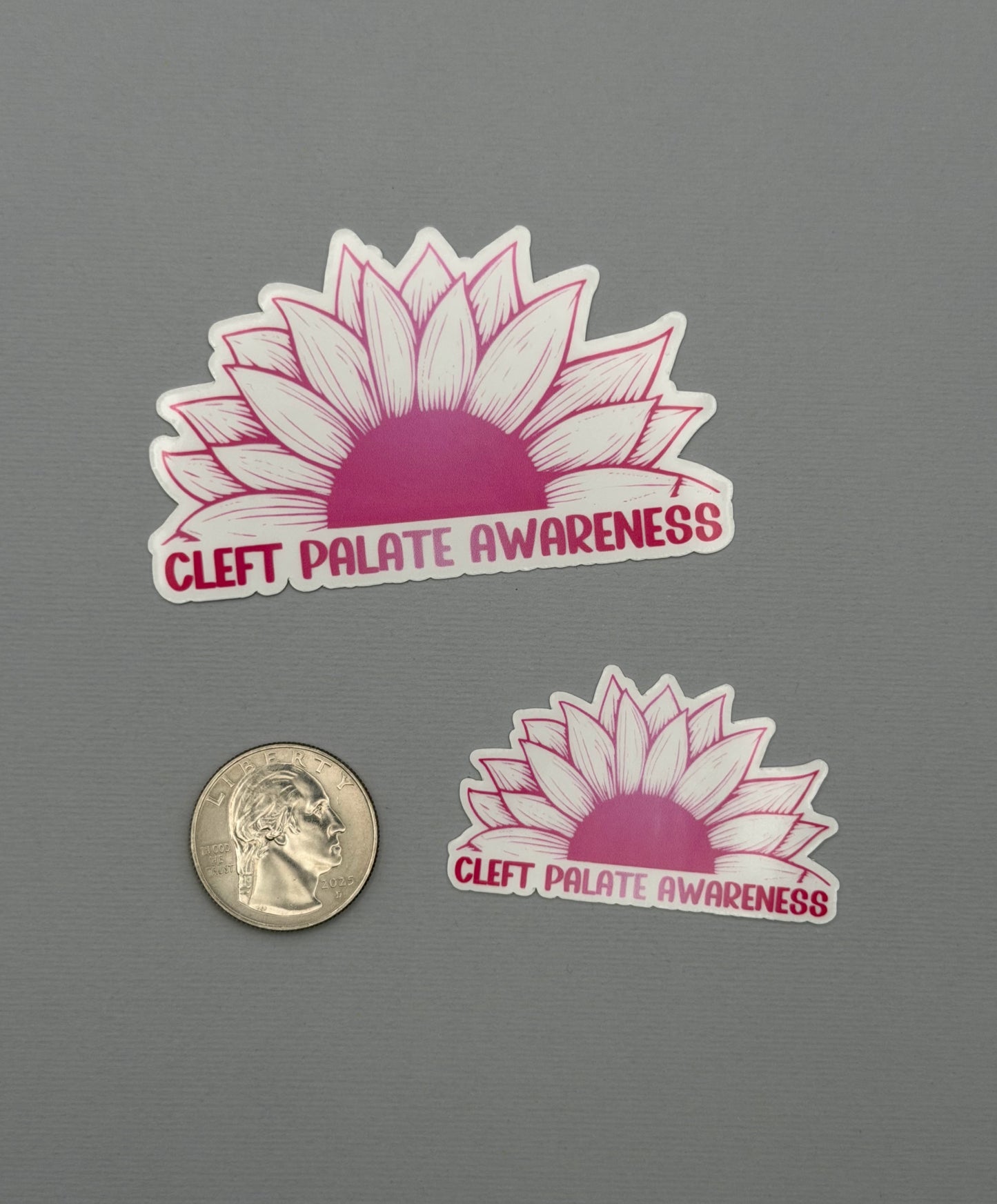 Cleft Palate Awareness Sunflower Sticker or Magnet