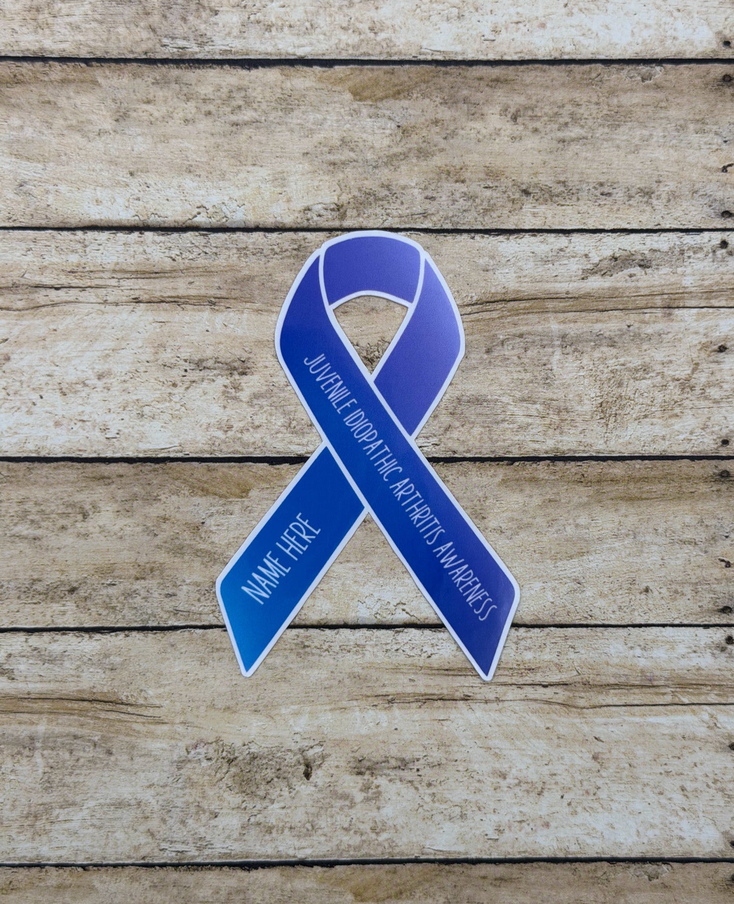 Juvenile Idiopathic Arthritis Awareness Custom Ribbon Sticker or Magnet
