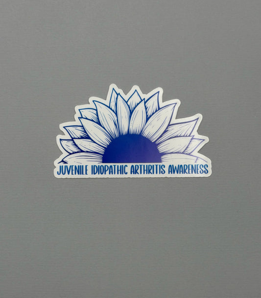 Juvenile Idiopathic Arthritis Awareness Sunflower Sticker or Magnet