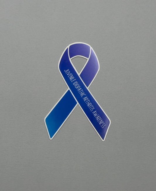 Juvenile Idiopathic Arthritis Awareness Ribbon Sticker or Magnet