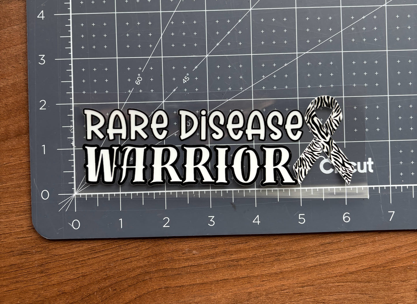 Rare Disease Warrior with Ribbon Car Decal