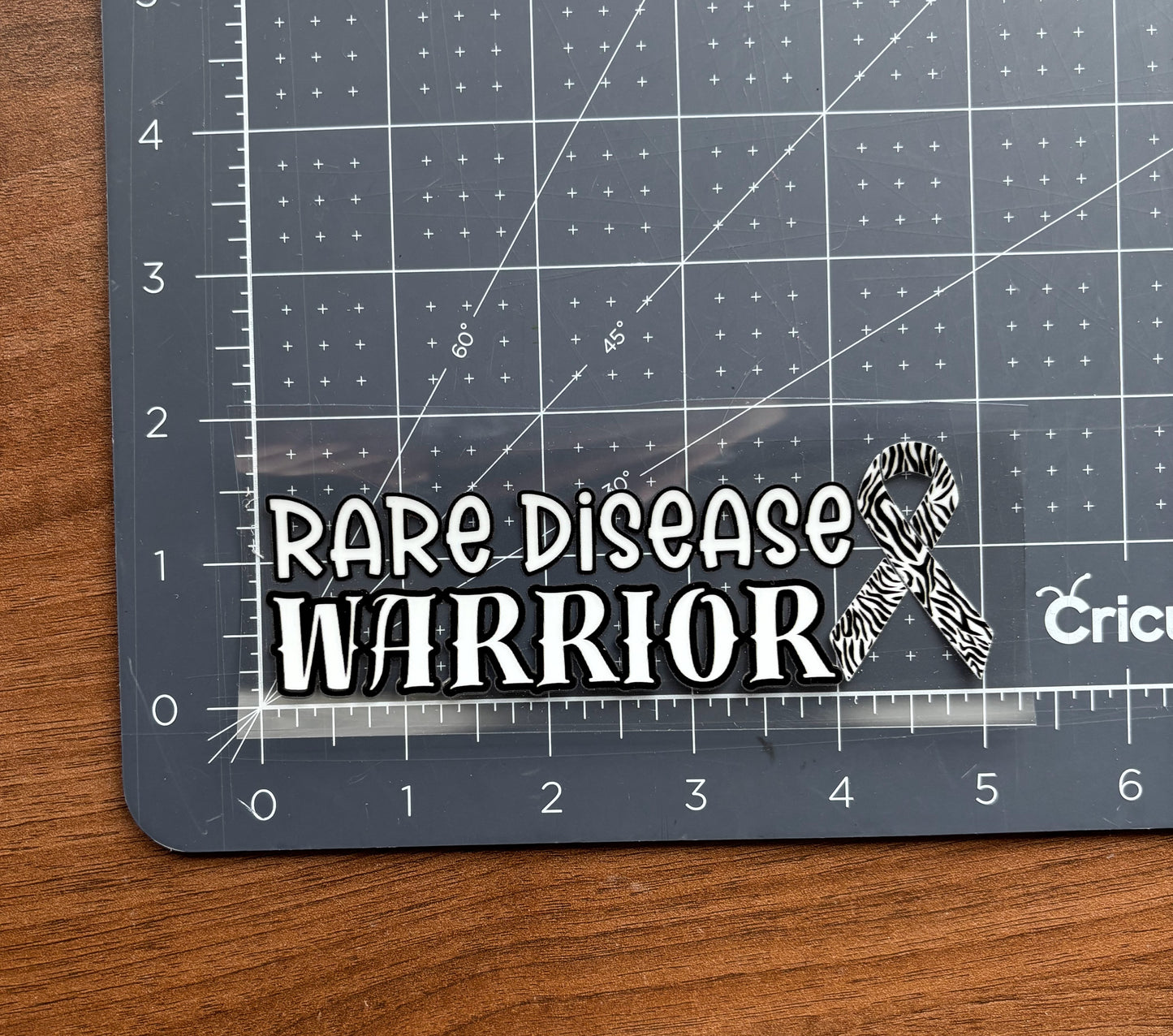 Rare Disease Warrior with Ribbon Car Decal