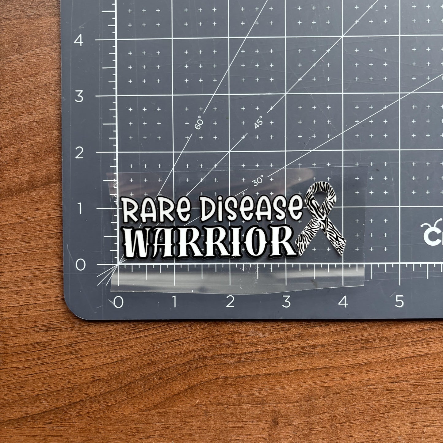 Rare Disease Warrior with Ribbon Car Decal