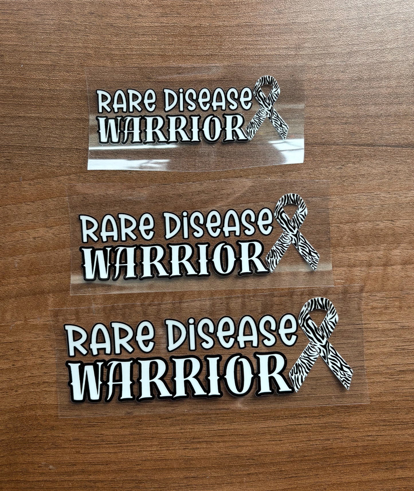 Rare Disease Warrior with Ribbon Car Decal
