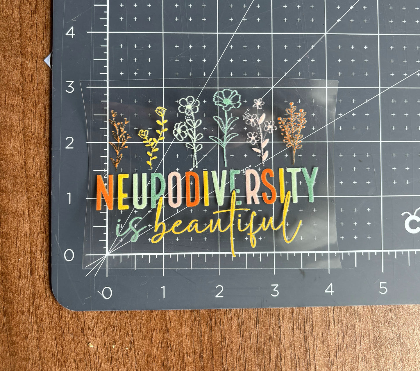 Neurodiversity is Beautiful Flower Car Decal